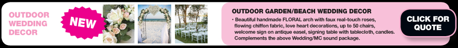 the sound guys quote for wedding pa hire or mc package
