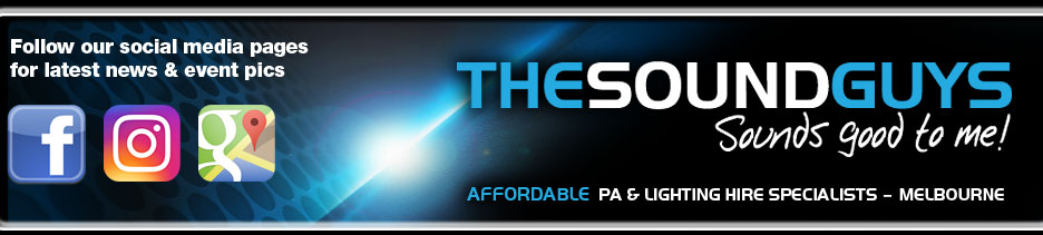 THE SOUND GUYS – PA Hire, Sound System Hire for Conferences, Corporate Events, Weddings and Live Bands.